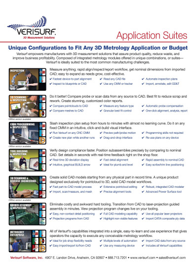Verisurf Application Suites