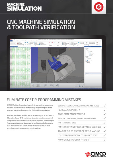 CIMCO Machine-simulation Brochure